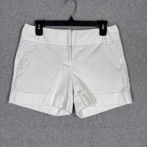 Y2K Express Chino Low Rise Shorts Size 6 Stretch Cotton Tennis Preppy Old Money